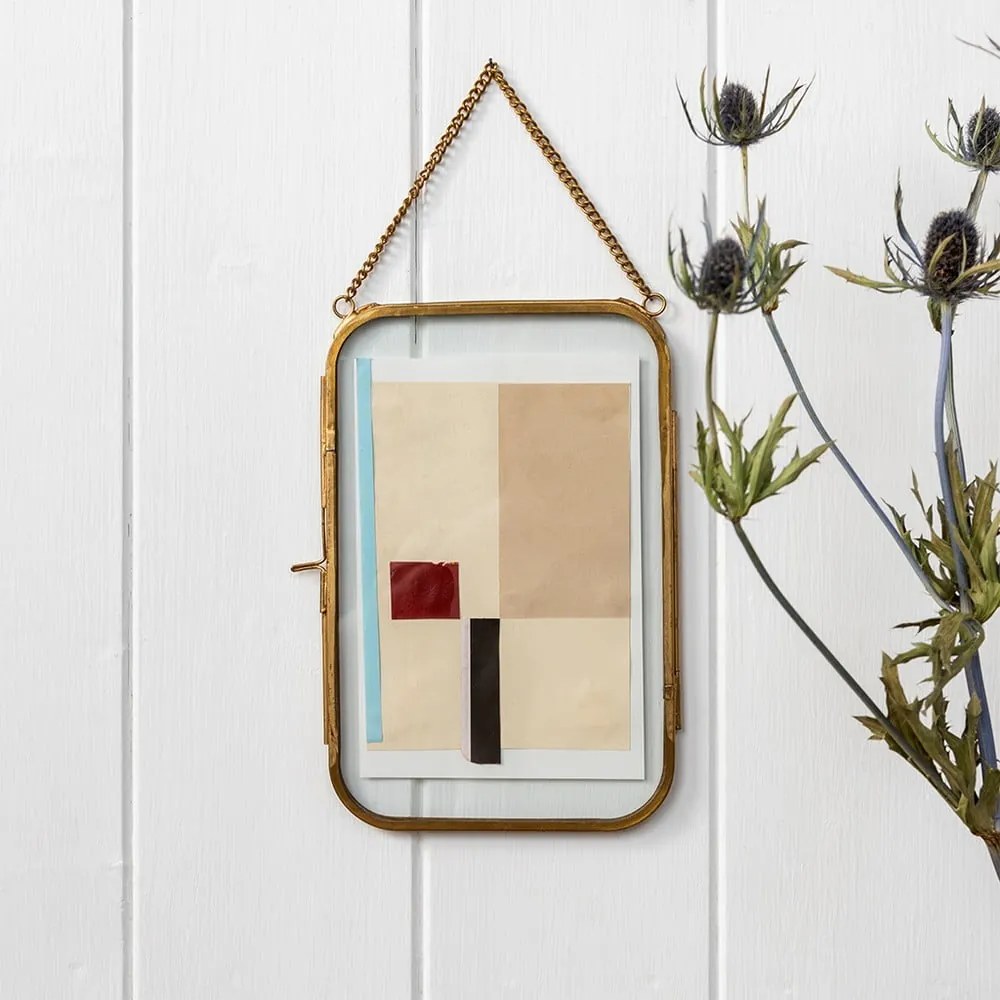 Cornice da parete in metallo color oro 14x20 cm - Rex London