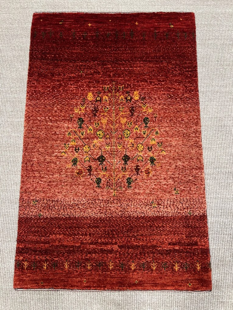 Loribaft Tappeto persiano 130x80 Rosso (Iran) Annodato A Mano