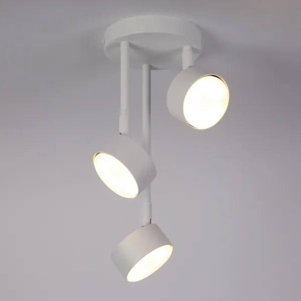 Lampadario a sospensione con supporto rigido NEMO 3xGX53/12W/230V bianco