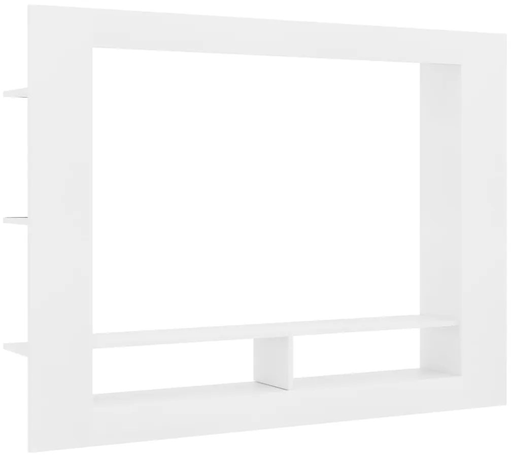 Mobile Porta TV Bianco 152x22x113 cm in Legno Multistrato