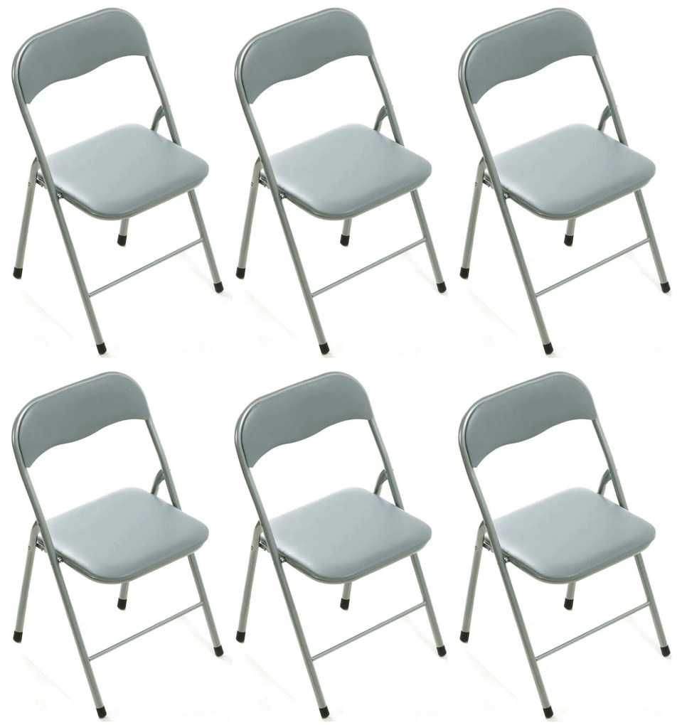 LUCIE - sedia pieghevole salvaspazio set da 6 opaca