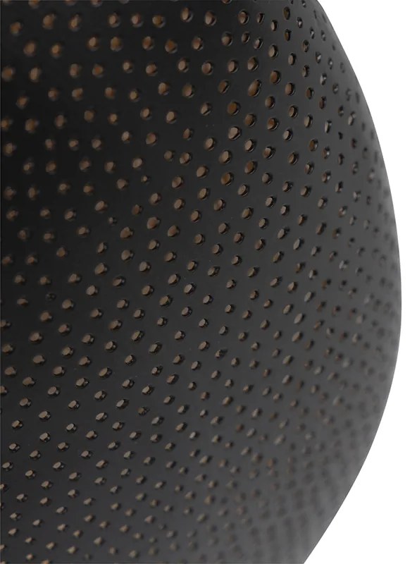 Plafoniera orientale nera e oro 40 cm - Radiance