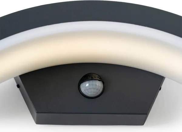 Brilagi - Lampada da parete LED esterna con sensore ARCELO LED/8W/230V IP54