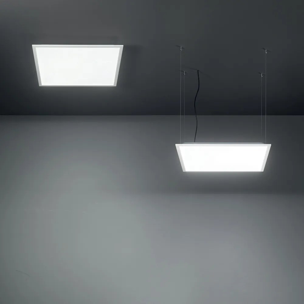 2 Pannelli Led Panel Alluminio Bianco Led 40W 4000K Luce Naturale Cri90