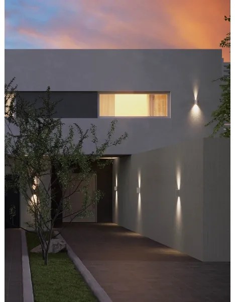 Redo 90635 - Lampada LED da esterno SONNY 2xLED/5W/230V 2200/3000/4000K IP54 bianco