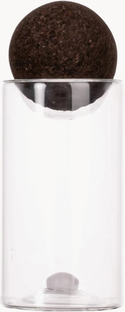 Set saliera e pepiera in vetro soffiato con chiusura a sfera Nature 2 pz