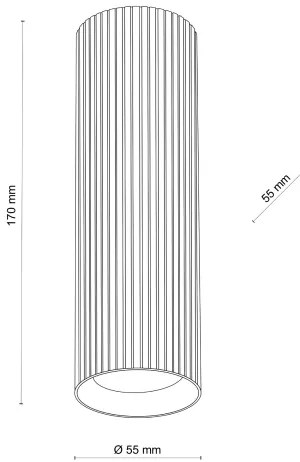 Faretto TUNE M 1xGU10/10W/230V 17 cm marrone