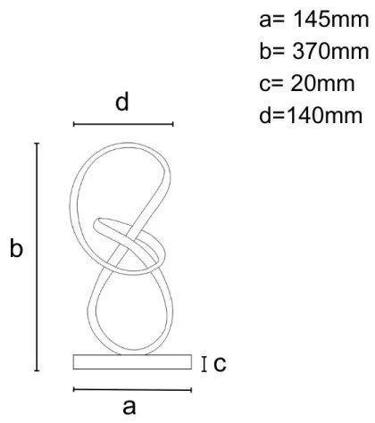 Lampada da tavolo LED dimmerabile LED/26W/230V 3000/4000/6500K bianco
