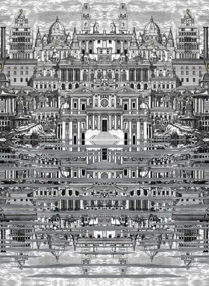 Tapete Riflesso von Cole and Son - Black and White