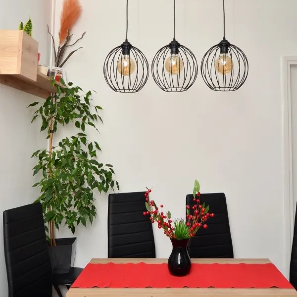 Lampadario LED a cavo MERCURE 3xE27/15W/230V