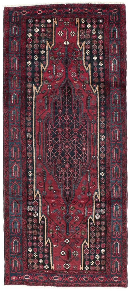 Kurdi Tappeto 300 x 130 Rosso (Iran) Annodato A Mano