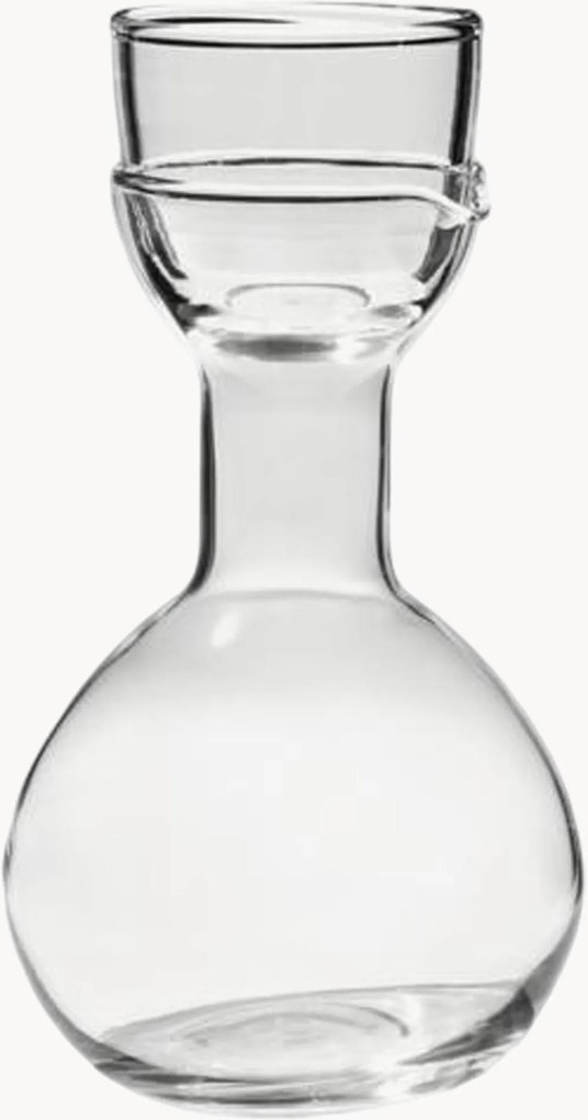 Caraffa in vetro soffiato con bicchiere Pinho, 1.1 L