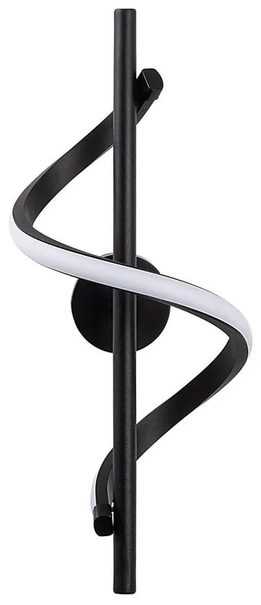 Lampada da parete a LED nera ø 7 cm Likma - Opviq lights