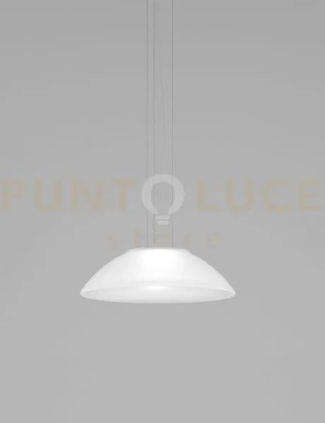 Infinita sospensione 53 bianco satinato e bianco opaco 2 luci attac...