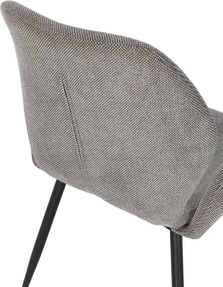 Set di sedie da pranzo grigia in imbottito 2 pz Ansu – Marckeric