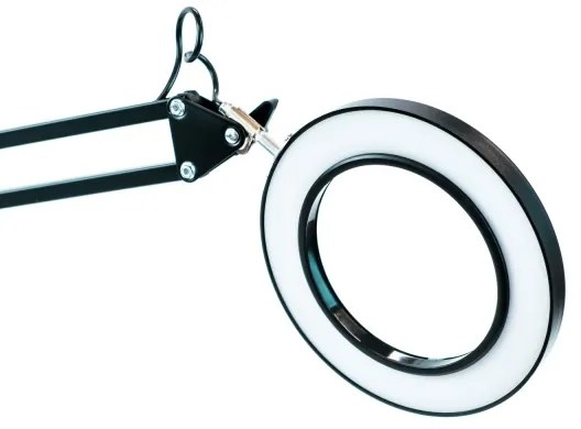 Brilagi - Lampada da tavolo LED dimmerabile con una lente d'ingrandimento LED/12W/5V 3000/4200/6000K nero