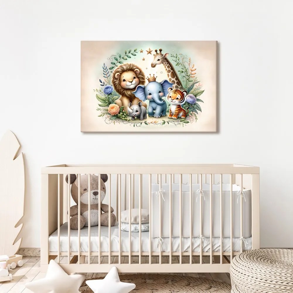 Quadro su tela – Squadra safari per bambini