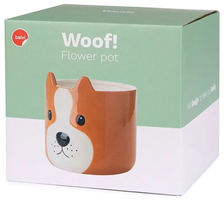 Vaso in ceramica ø 13,5 cm Woof - Balvi