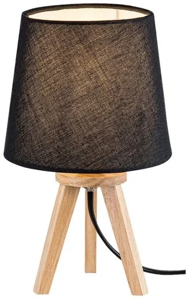 Rabalux 2069 - Lampada da tavolo LYCHEE 1xE14/25W/230V nero