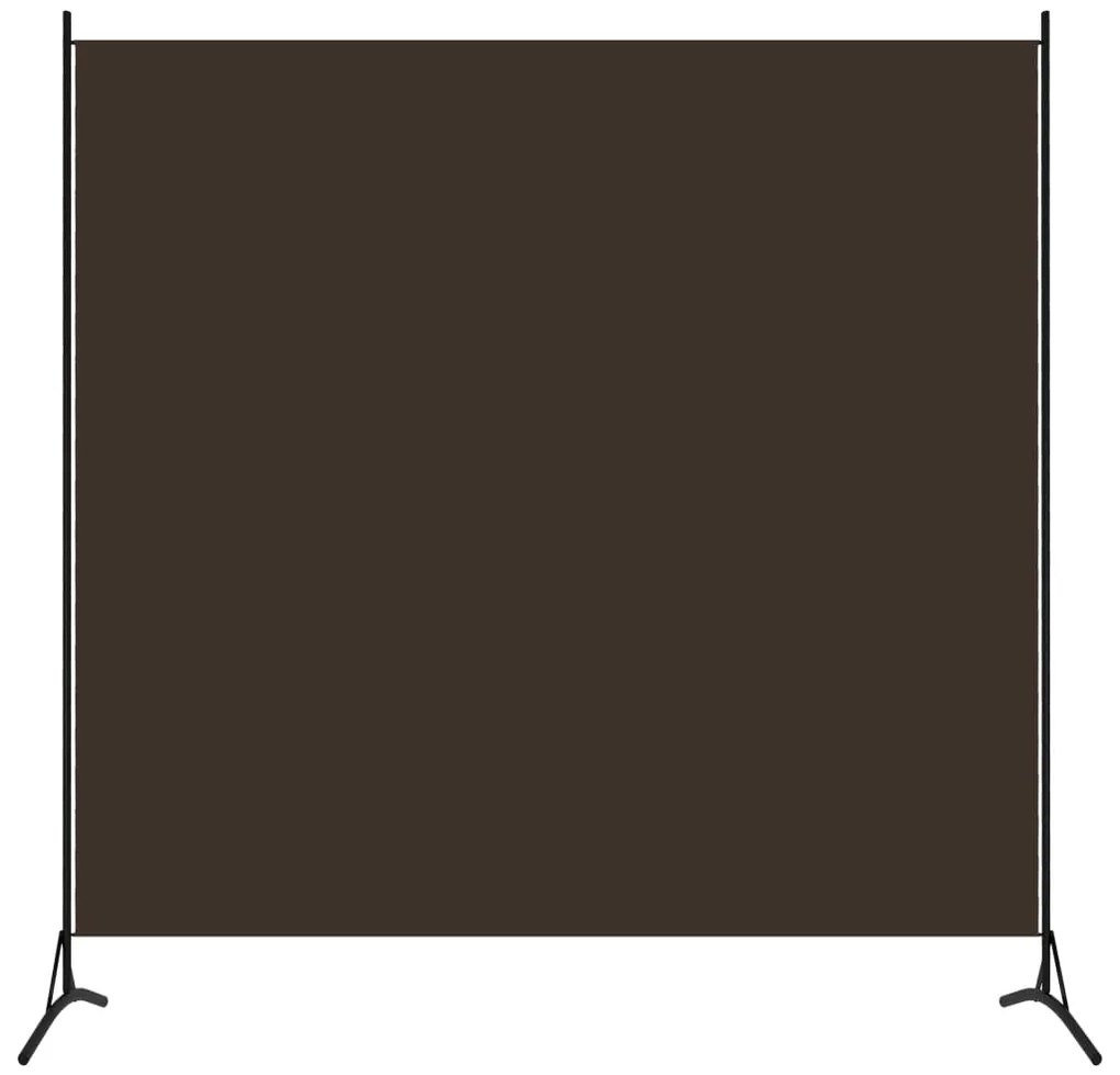 Paravento Marrone 175x180 Cm İn Tessuto /