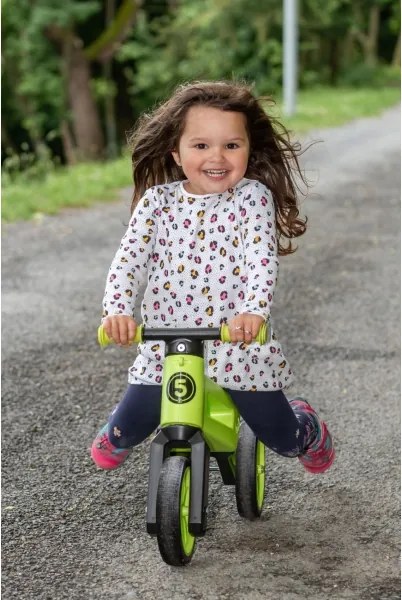 Funny Wheels - Bicicletta senza pedali 2 in 1 RIDER SUPER SPORT verde/nero