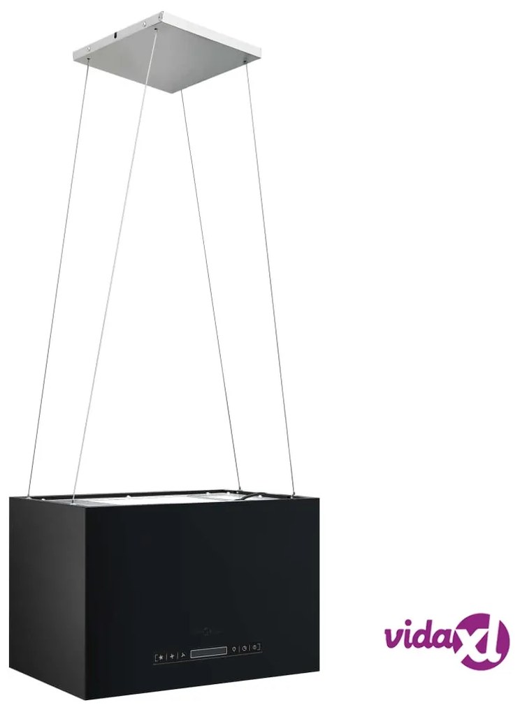 vidaXL Cappa da Cucina ad Isola Sospesa LCD Sensore 55 cm in Acciaio