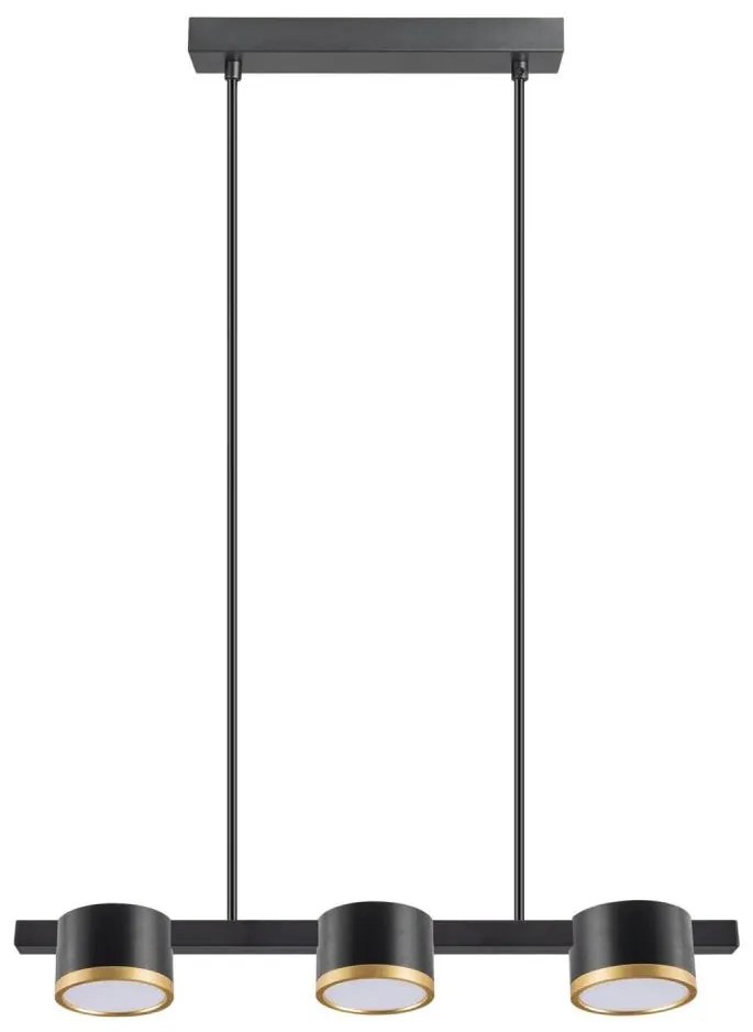 Lampadario LED a sospensione con filo MIRELLA 3xGX53/6W/230V nero