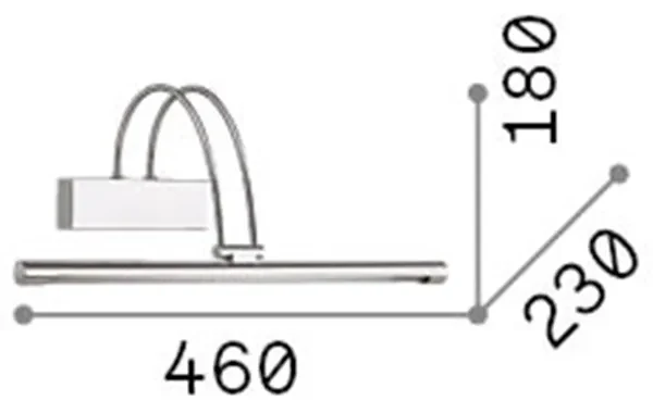 Applique Contemporanea Bow Metallo Ottone Led 4,5W Luce Calda