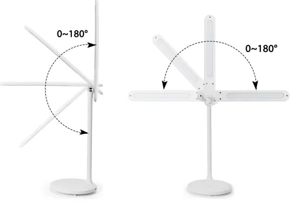 Aigostar - Lampada da tavolo LED dimmerabile ricaricabile 3W 5V 1800mAh