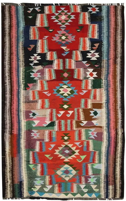 Kilim Tappeto 190 x 300 (Iran) Tessuto A Mano