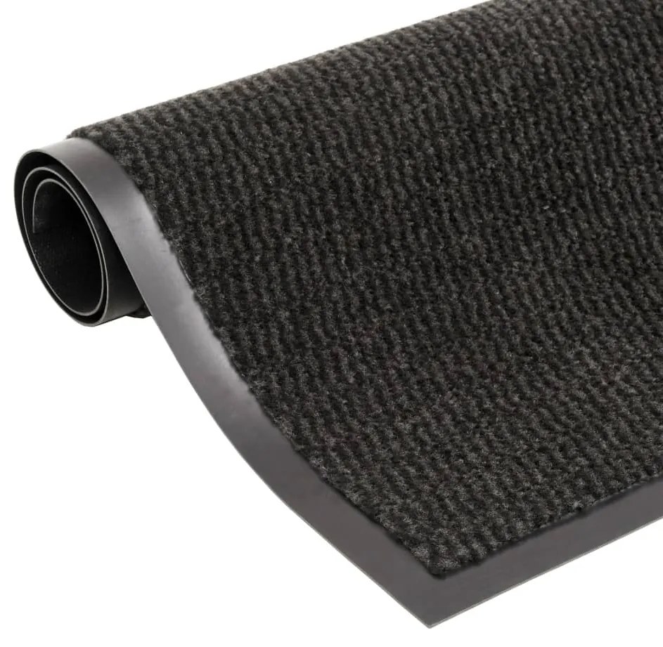 Tappeto Antipolvere Trapuntato Rettangolare 40x60cm Nero /