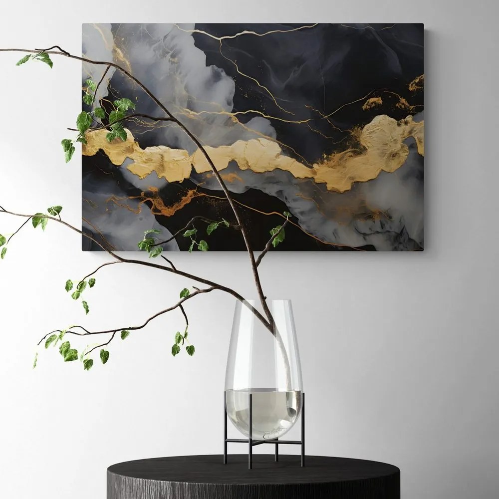 Quadro su tela – Marmo nero