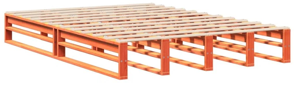 Letto senza materasso marrone cera 140x190 cm in legno di pino