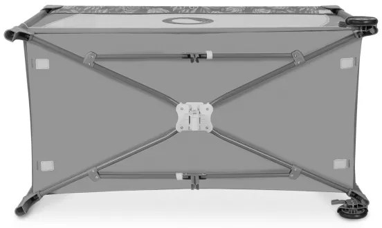 Lionelo - Lettino da viaggio FLOWER Grigio Pietra