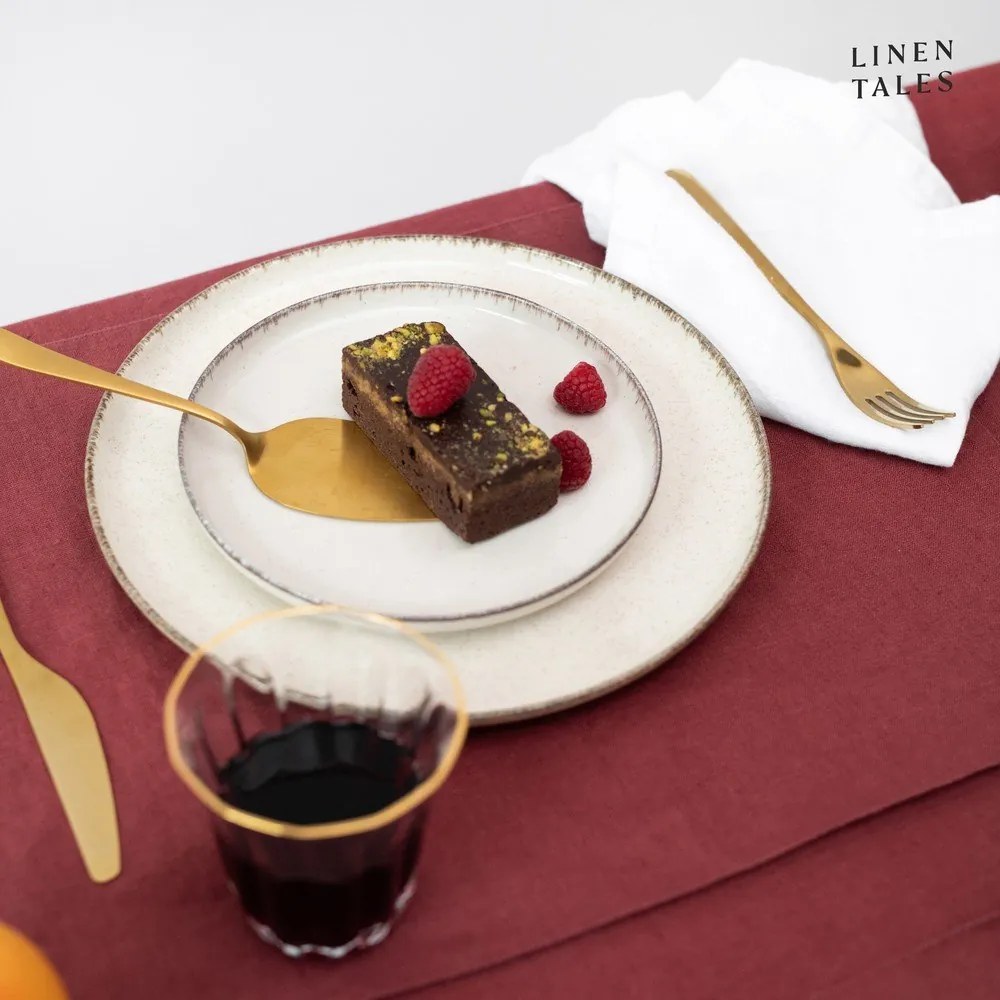 Tovaglia in lino 140x250 cm Marsala – Linen Tales