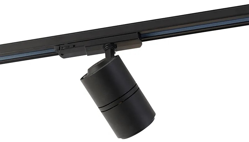 Faretto a binario moderno dimmerabile a 3 fasi nero con LED 3000K - Ruler 38