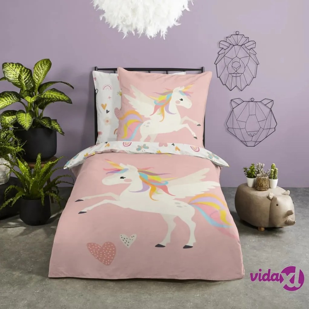 Good Morning Copripiumino per Bambini Unicorn 135x200 cm