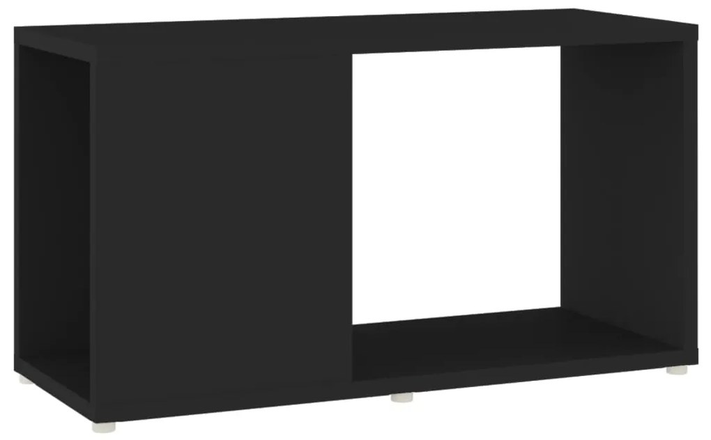 Mobile tv nero 60x24x32 cm in truciolato