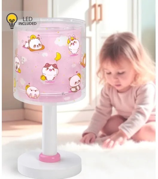 Dalber 41761S - Lampada LED per bambini KAWAII FRIENDS 1xG4/4W/230V rosa