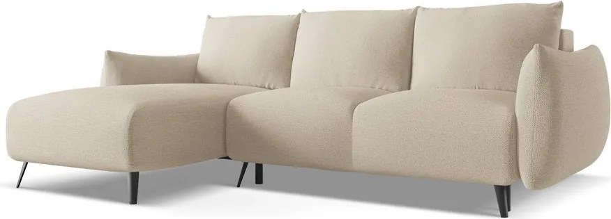 Divano angolare beige (con penisola a sinistra) Malie – Makamii