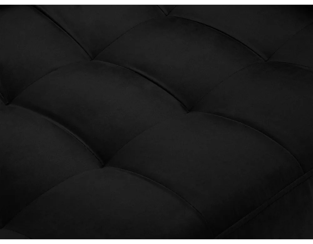 Divano in velluto nero , 174 cm Santo - Milo Casa