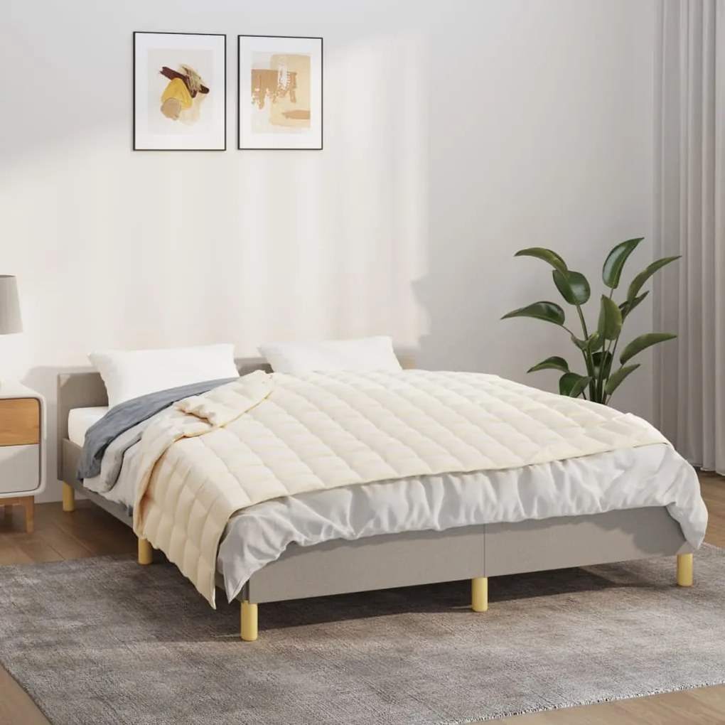 Coperta Ponderata Crema Chiaro 137x200 Cm 10 Kg Tessuto /