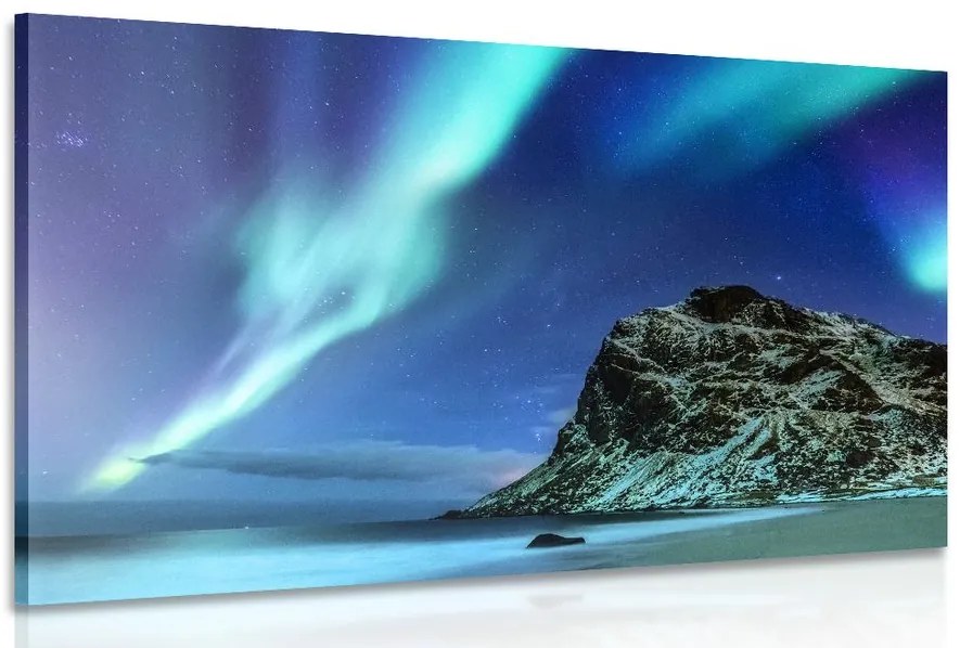 Quadro su tela – Aurora boreale in Norvegia