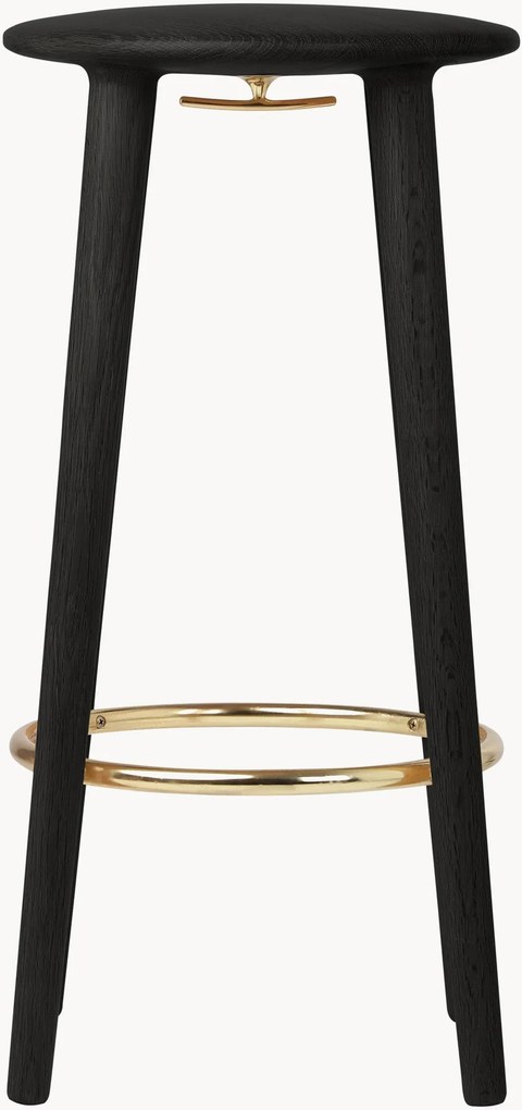 Sgabello da bar in legno di quercia The Socialite