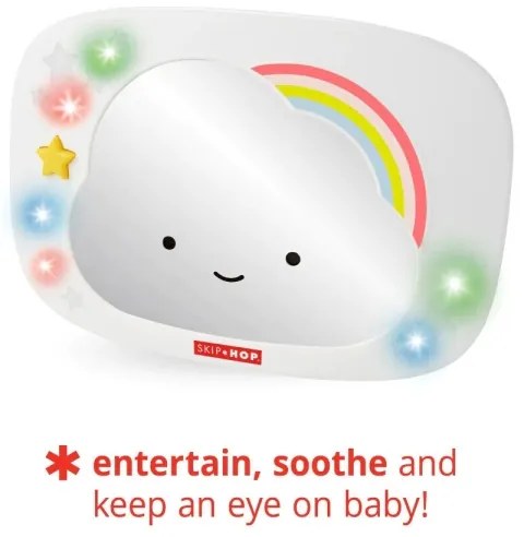 Skip Hop - Specchio retrovisore per bambini LINING CLOUD 3xAA