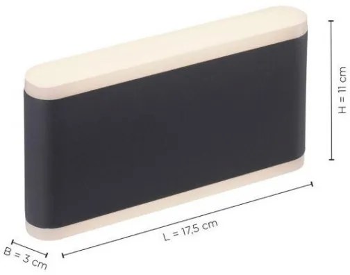 Paul Neuhaus 9483-13 - Applique a LED da esterno ELSA 2xLED/5,4W/230V IP65