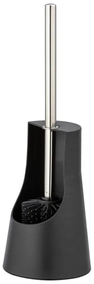Spazzola per WC in silicone nero Arese - Wenko
