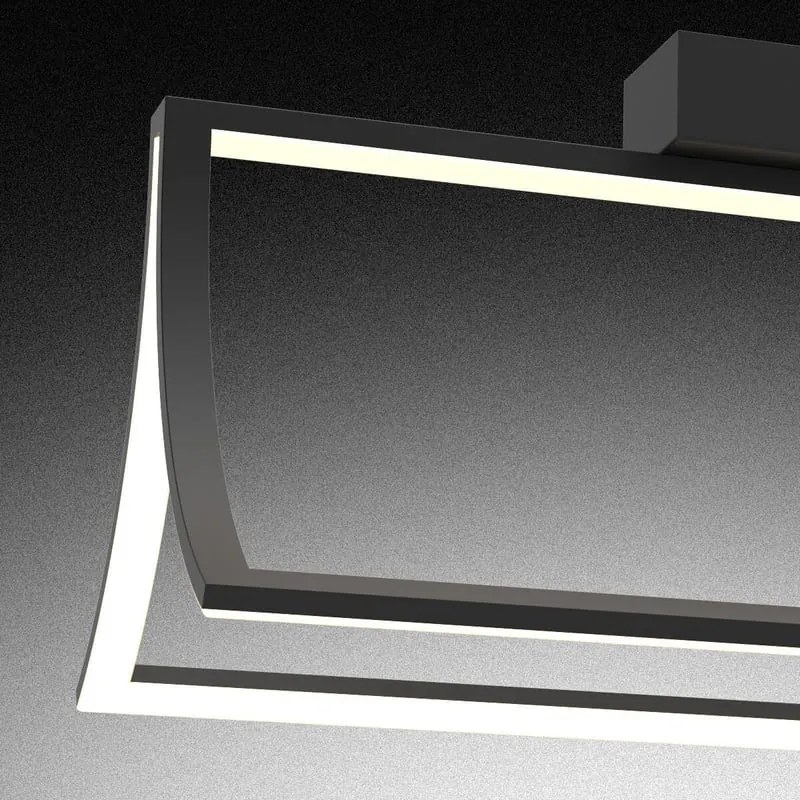 Plafoniera LED Opera nero IP20 bianco naturale, 3650 lumen NOVECENTO
