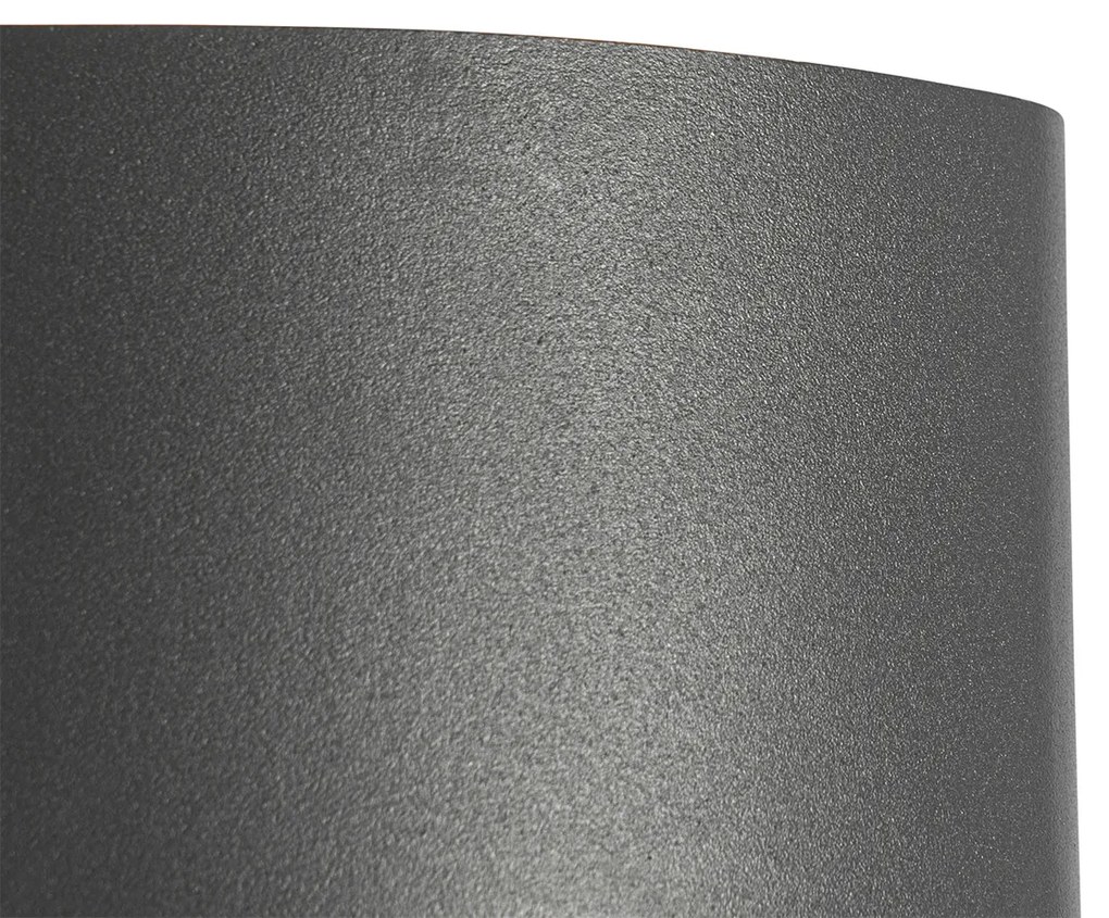 Lampada da parete per esterni grigio scuro con LED 4 luci IP54 - Silly