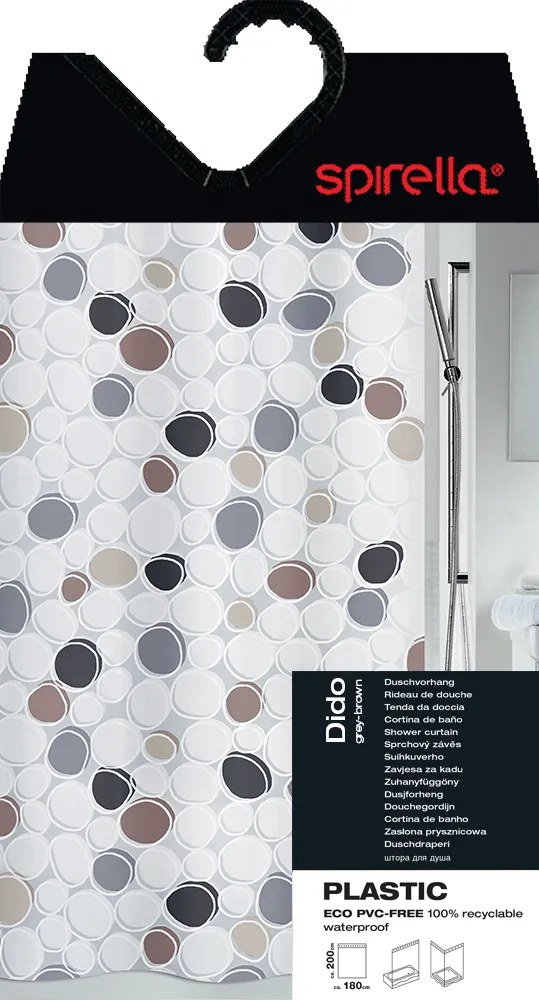 Tenda per doccia 180x200 cm Dido – Spirella